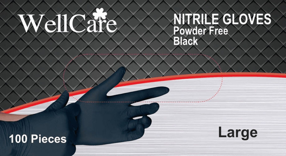5 mil Nitrile Gloves, Black, 100ct NuTech Cleaning Systems