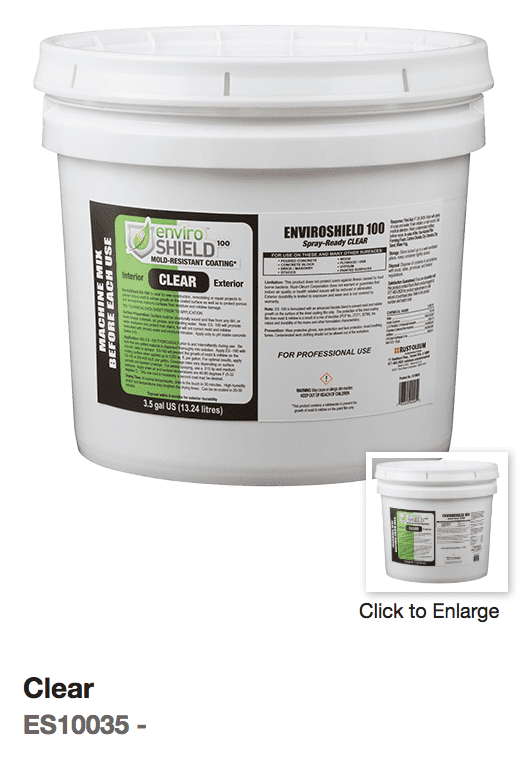 EnviroShield Mold Resistant Coating Clear/Transparent 5gal NuTech